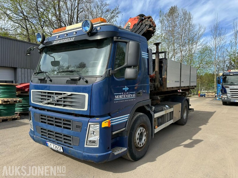 2008 Volvo FM400 4X2 kranbil / Palfinger PK12002-EH kran / EU-ok / Ekstra flak - Camion cu macara: Foto 1 2008 Volvo FM400 4X2 kranbil / Palfinger PK12002-EH kran / EU-ok / Ekstra flak - Camion cu macara: Foto 1
