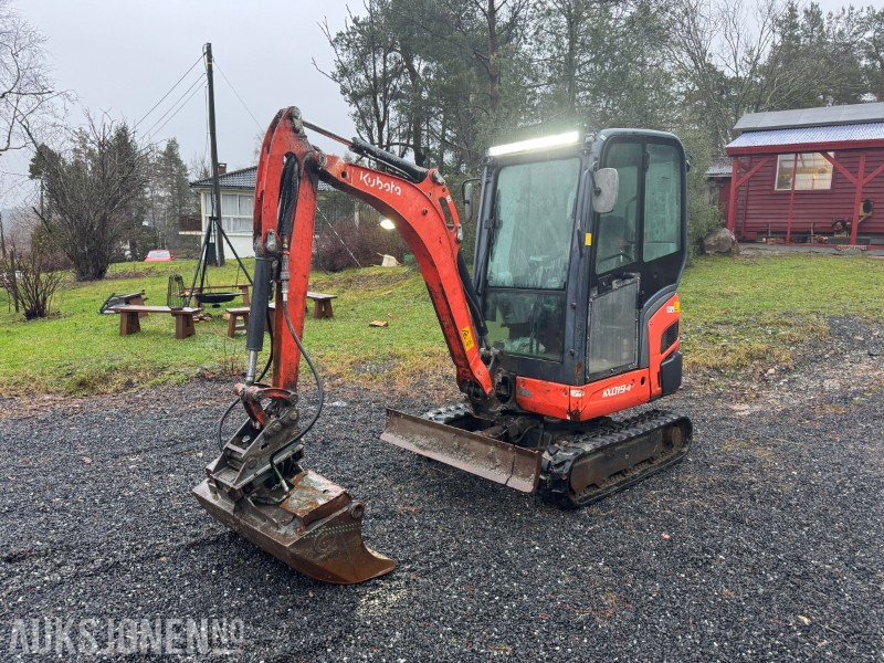 2013 Kubota KX019-4 minigraver m/ Ifor Williams GX maskinhenger - Mini excavator: Foto 2 2013 Kubota KX019-4 minigraver m/ Ifor Williams GX maskinhenger - Mini excavator: Foto 2