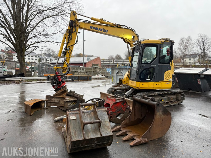 2014 Komatsu PC78US-8 gravemaskin med MYE utstyr, lavt timetall, tiltrotator, Ripper, 5x skuffer, pigghammer, klype - Excavator: Foto 1 2014 Komatsu PC78US-8 gravemaskin med MYE utstyr, lavt timetall, tiltrotator, Ripper, 5x skuffer, pigghammer, klype - Excavator: Foto 1