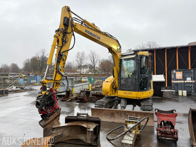 2014 Komatsu PC78US-8 gravemaskin med MYE utstyr, lavt timetall, tiltrotator, Ripper, 5x skuffer, pigghammer, klype - Excavator: Foto 2 2014 Komatsu PC78US-8 gravemaskin med MYE utstyr, lavt timetall, tiltrotator, Ripper, 5x skuffer, pigghammer, klype - Excavator: Foto 2