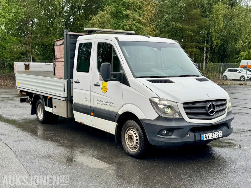 2014 Mercedes-Benz Sprinter 516 CDI planbil, 5-tonn, dobbelkabin, bakløft, lysbjelke - Camion platformă: Foto 3 2014 Mercedes-Benz Sprinter 516 CDI planbil, 5-tonn, dobbelkabin, bakløft, lysbjelke - Camion platformă: Foto 3