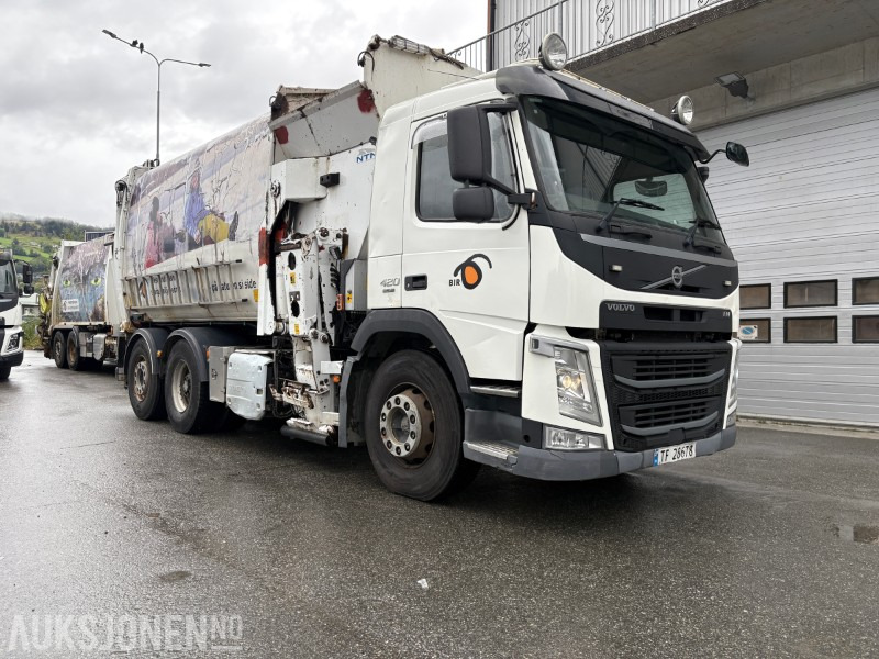 2014 Volvo FM420 EURO 6 sidelaster / komprimatorbil / renovasjonsbil - leveres med ny EU godkjenning - Autogunoiere: Foto 2 2014 Volvo FM420 EURO 6 sidelaster / komprimatorbil / renovasjonsbil - leveres med ny EU godkjenning - Autogunoiere: Foto 2