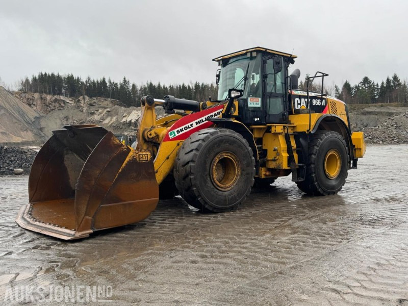 2015 CAT 966M FOREST MACHINE HJULLASTER, VEKT, SENTRALSMØRING, FULL SERVICEHISTORIKK, SKUFFE - Încărcător frontal pe pneuri: Foto 1 2015 CAT 966M FOREST MACHINE HJULLASTER, VEKT, SENTRALSMØRING, FULL SERVICEHISTORIKK, SKUFFE - Încărcător frontal pe pneuri: Foto 1