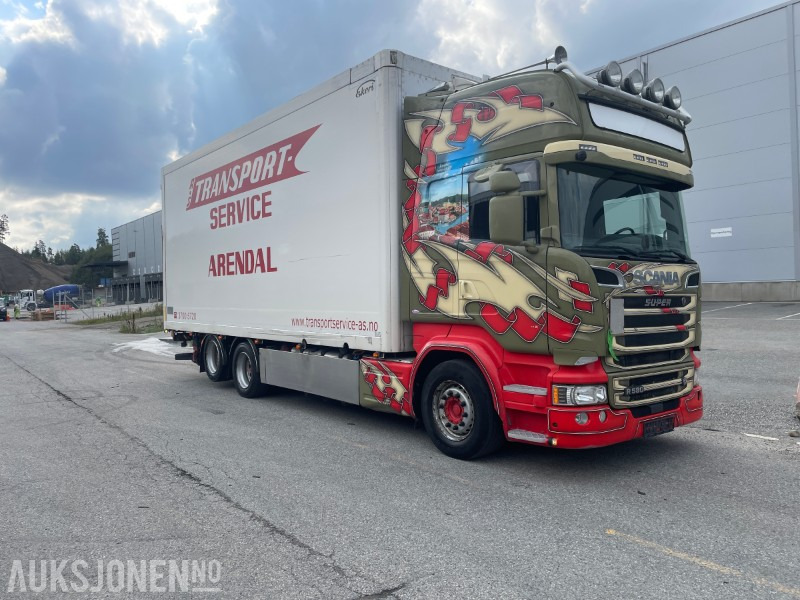 2017 Scania R-580 Ekeriskap m/full sideåpning og 2t bakløfter - Camion furgon: Foto 1 2017 Scania R-580 Ekeriskap m/full sideåpning og 2t bakløfter - Camion furgon: Foto 1
