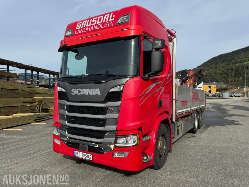 2017 Scania R500 planbil med HMF kran - Camion cu macara: Foto 4 2017 Scania R500 planbil med HMF kran - Camion cu macara: Foto 4