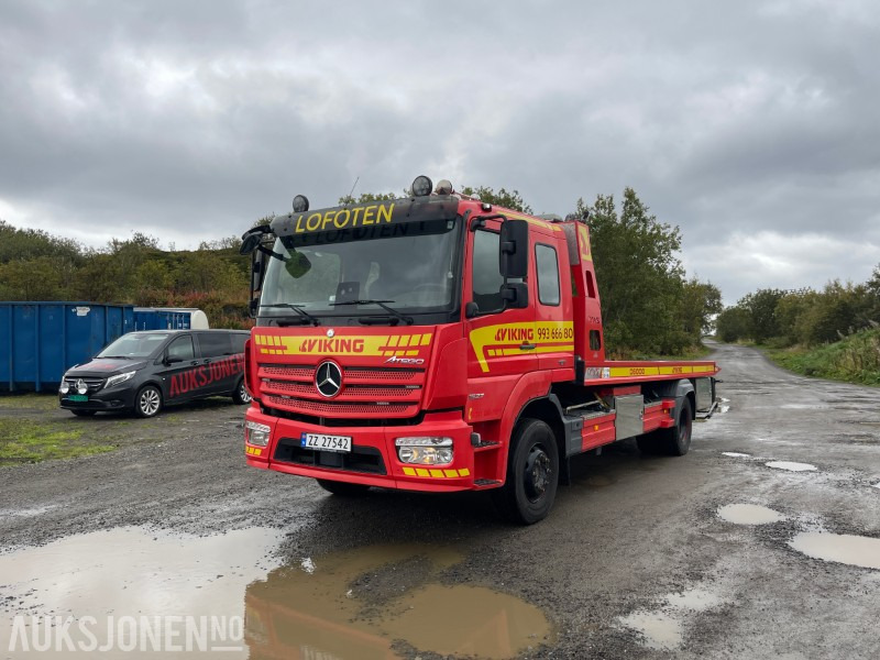 2018 Mercedes-Benz Atego, Omars 5200 24/B flak med bergingsbom - Autospeciala de stins incendii: Foto 2 2018 Mercedes-Benz Atego, Omars 5200 24/B flak med bergingsbom - Autospeciala de stins incendii: Foto 2