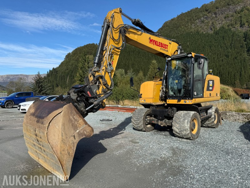 2018 Velholdt Cat M318F Hjulgraver med OilQuick Rototilt R6, 9577 timer - Excavator: Foto 2 2018 Velholdt Cat M318F Hjulgraver med OilQuick Rototilt R6, 9577 timer - Excavator: Foto 2