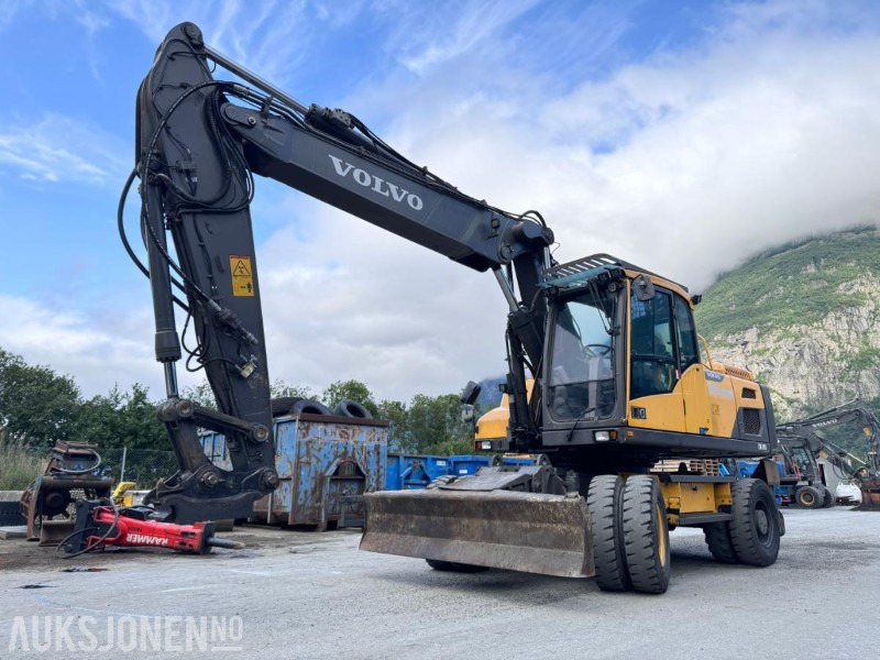 2018 Volvo EW210D Hjulgraver - S70 HK feste - Sentralsmøring - Hammerhydraulikk/tilleggshydraulikk - Multi-X - 1 tannskuffe - Excavator: Foto 1 2018 Volvo EW210D Hjulgraver - S70 HK feste - Sentralsmøring - Hammerhydraulikk/tilleggshydraulikk - Multi-X - 1 tannskuffe - Excavator: Foto 1