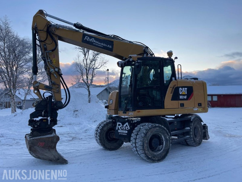 2019 Cat M314F Hjulgraver, 4840 timer, Tiltrotator, S60, maskinstyring, sertifisert til Juli 2026 - Excavator: Foto 1 2019 Cat M314F Hjulgraver, 4840 timer, Tiltrotator, S60, maskinstyring, sertifisert til Juli 2026 - Excavator: Foto 1