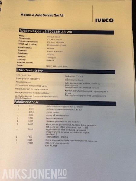 2020 Iveco lastebil 70WC18H A8 WX 4X4 - Camion platformă: Foto 5 2020 Iveco lastebil 70WC18H A8 WX 4X4 - Camion platformă: Foto 5