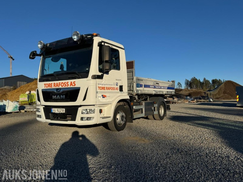 2020 MAN TGL 8.220 4x2 Tippbil, Meiller 3-veis Tipp, Servicehistorikk, Automat, Webasto, 78 514 km - Camion basculantă: Foto 1 2020 MAN TGL 8.220 4x2 Tippbil, Meiller 3-veis Tipp, Servicehistorikk, Automat, Webasto, 78 514 km - Camion basculantă: Foto 1