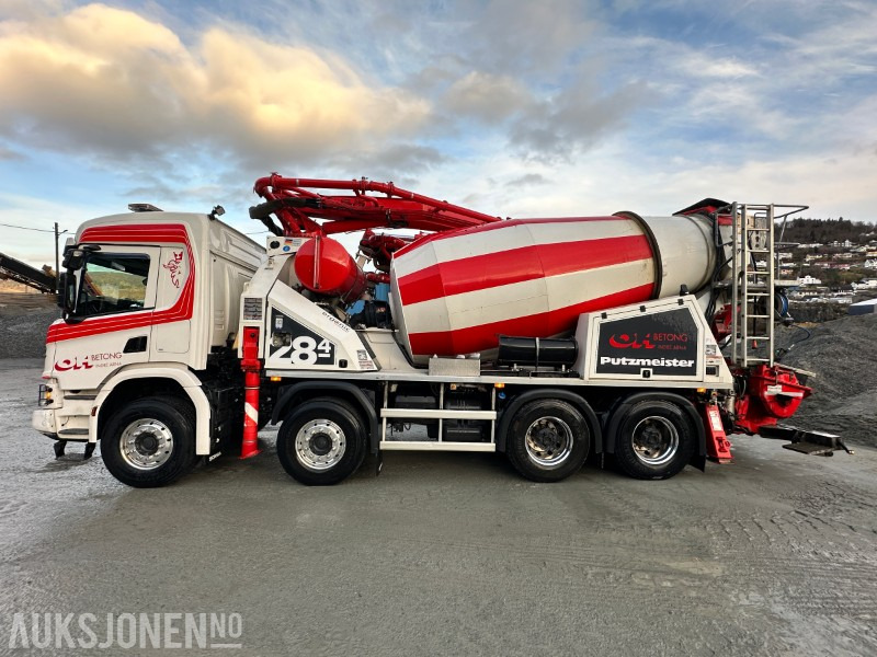 2021 Scania P500XT 8X4 Putzmeister PUMI 28-4 Betongpumpe, 83413km - Autobetonieră: Foto 2 2021 Scania P500XT 8X4 Putzmeister PUMI 28-4 Betongpumpe, 83413km - Autobetonieră: Foto 2