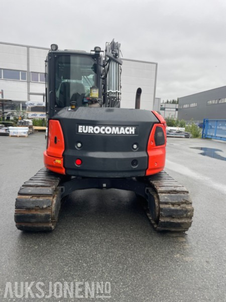 2022 Eurocomach 85SB. Engcon tilt, sentralsmøring, to skuffer, - Excavator: Foto 2 2022 Eurocomach 85SB. Engcon tilt, sentralsmøring, to skuffer, - Excavator: Foto 2