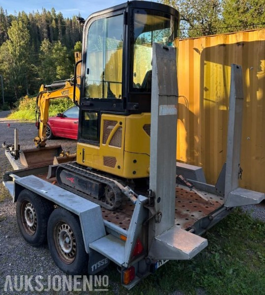 2022 Vote VTW-15 minigraver med 3 skuffer og Tysse henger - MVA-fri - Mini excavator: Foto 4 2022 Vote VTW-15 minigraver med 3 skuffer og Tysse henger - MVA-fri - Mini excavator: Foto 4