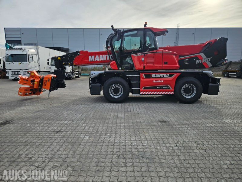 2025 NY - Manitou MRT 2660. Vinsj, Mannskapskurv, Beskjæringsklo/ sag , Gafler - Stivuitor telescopic: Foto 1 2025 NY - Manitou MRT 2660. Vinsj, Mannskapskurv, Beskjæringsklo/ sag , Gafler - Stivuitor telescopic: Foto 1