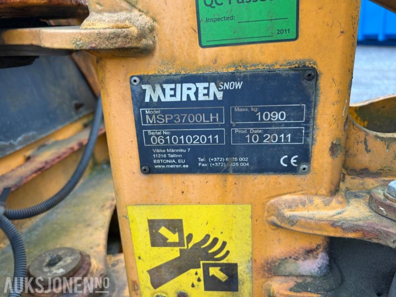 2011 Andre MEIREN SNOW MSP3700LH snøplog - Camion: Foto 3 2011 Andre MEIREN SNOW MSP3700LH snøplog - Camion: Foto 3