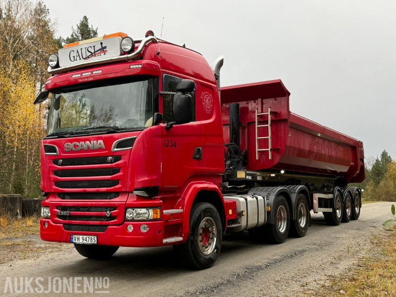 2018 Scania R580-V8-6x4-EURO6-260.000km-Tippsemi m/ Langendorf tralle - Cap tractor: Foto 2 2018 Scania R580-V8-6x4-EURO6-260.000km-Tippsemi m/ Langendorf tralle - Cap tractor: Foto 2