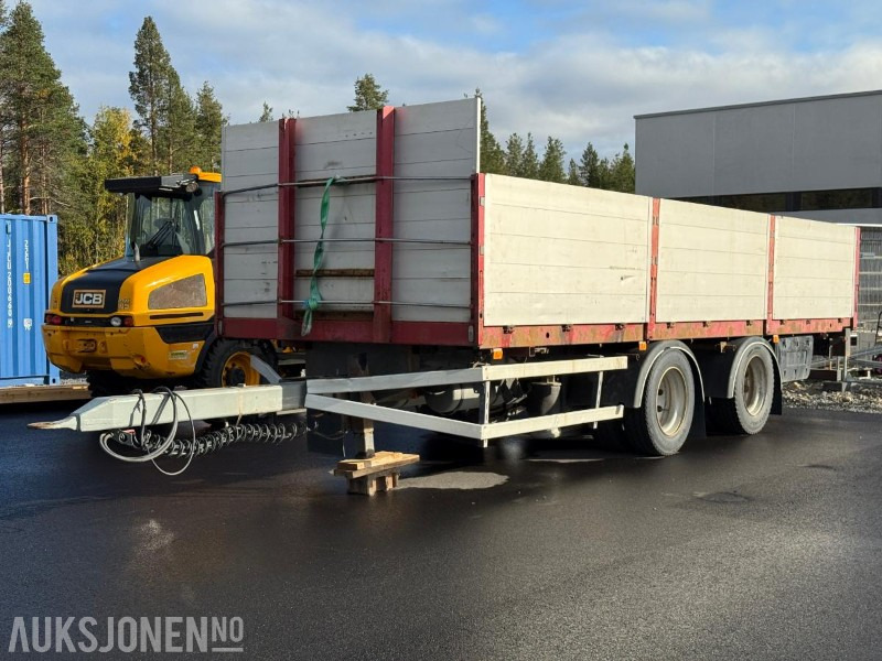 1997 Damm 2DBC20 - Egenvekt 3950kg - 2-akslet - Lastebilhenger - Nedleggbare karmer - Remorcă: Foto 1 1997 Damm 2DBC20 - Egenvekt 3950kg - 2-akslet - Lastebilhenger - Nedleggbare karmer - Remorcă: Foto 1