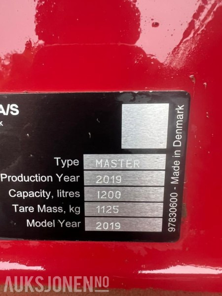 2019 Hardi Master 1200 - Utilaje agricole: Foto 4 2019 Hardi Master 1200 - Utilaje agricole: Foto 4