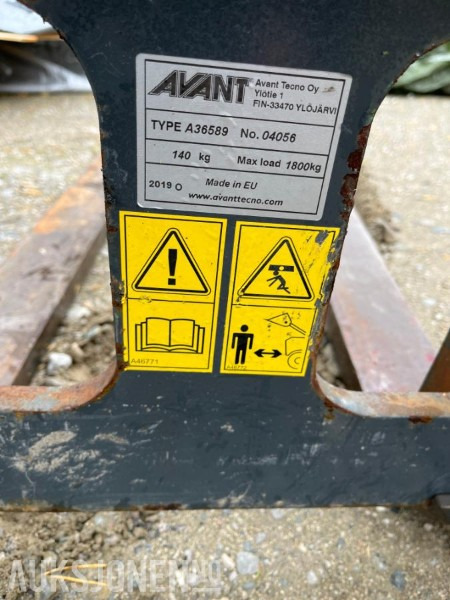 2019 Pallegafler til Avant A36589 - ingen minstepris - Utilaje agricole: Foto 4 2019 Pallegafler til Avant A36589 - ingen minstepris - Utilaje agricole: Foto 4