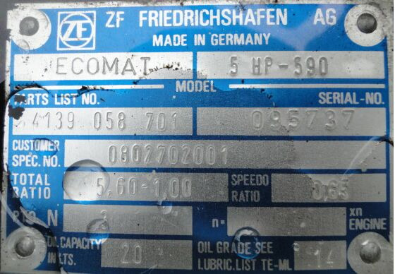ZF Ecomat 5HP590 4139058701 - Cutie de viteze pentru Camion: Foto 4 ZF Ecomat 5HP590 4139058701 - Cutie de viteze pentru Camion: Foto 4