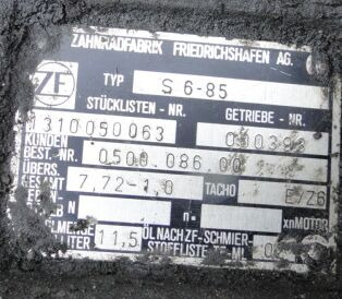 ZF S6-85 1310050063 - Cutie de viteze pentru Camion: Foto 2 ZF S6-85 1310050063 - Cutie de viteze pentru Camion: Foto 2