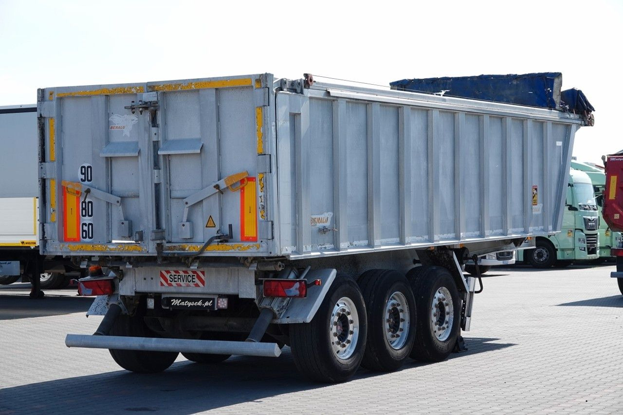 Benalu WYWROTKA / 28 m3 / ALUMINIOWA / OŚ PODNOSZONA / - Semiremorcă basculantă: Foto 4 Benalu WYWROTKA / 28 m3 / ALUMINIOWA / OŚ PODNOSZONA / - Semiremorcă basculantă: Foto 4