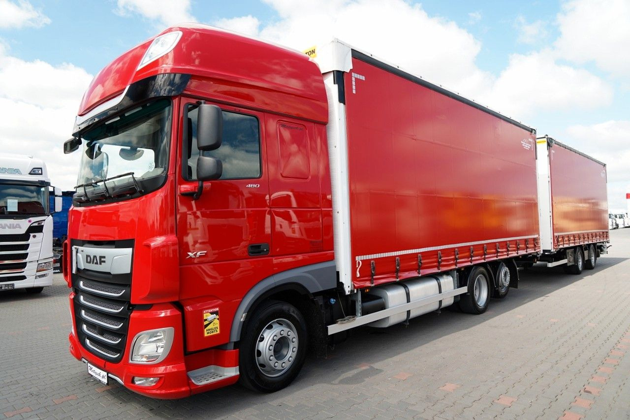 DAF XF 480 / ZESTAW TANDEM / 120 M3 / PRZEJAZDOWY / - Camion cu prelată: Foto 3 DAF XF 480 / ZESTAW TANDEM / 120 M3 / PRZEJAZDOWY / - Camion cu prelată: Foto 3
