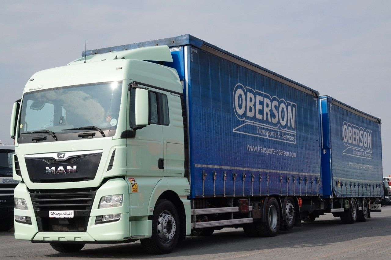 MAN TGX 26.460 / ZESTAW TANDEM PRZEJAZDOWY / 120 M3 - Camion cu prelată: Foto 2 MAN TGX 26.460 / ZESTAW TANDEM PRZEJAZDOWY / 120 M3 - Camion cu prelată: Foto 2