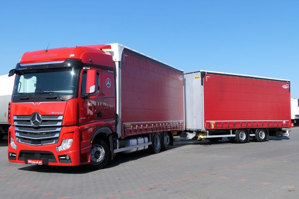 Mercedes-Benz ACTROS 2548/JUMBO TRUCK 120 M3/VEHICULAR/I-COOL - Camion cu prelată: Foto 1 Mercedes-Benz ACTROS 2548/JUMBO TRUCK 120 M3/VEHICULAR/I-COOL - Camion cu prelată: Foto 1