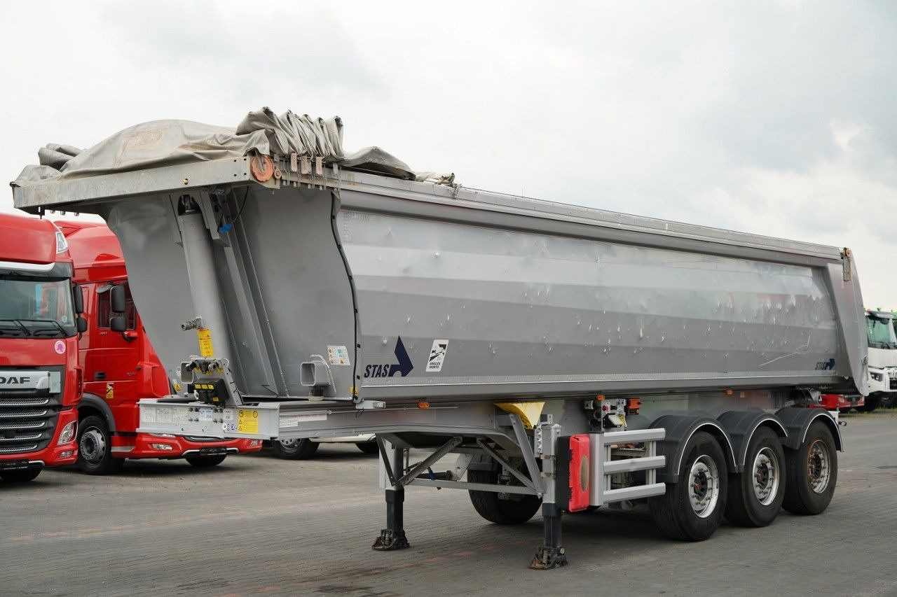 Stas WYWROTKA / 26m3 / ALUMINIOWA / OŚ PONOSZONA / S - Semiremorcă basculantă: Foto 2 Stas WYWROTKA / 26m3 / ALUMINIOWA / OŚ PONOSZONA / S - Semiremorcă basculantă: Foto 2