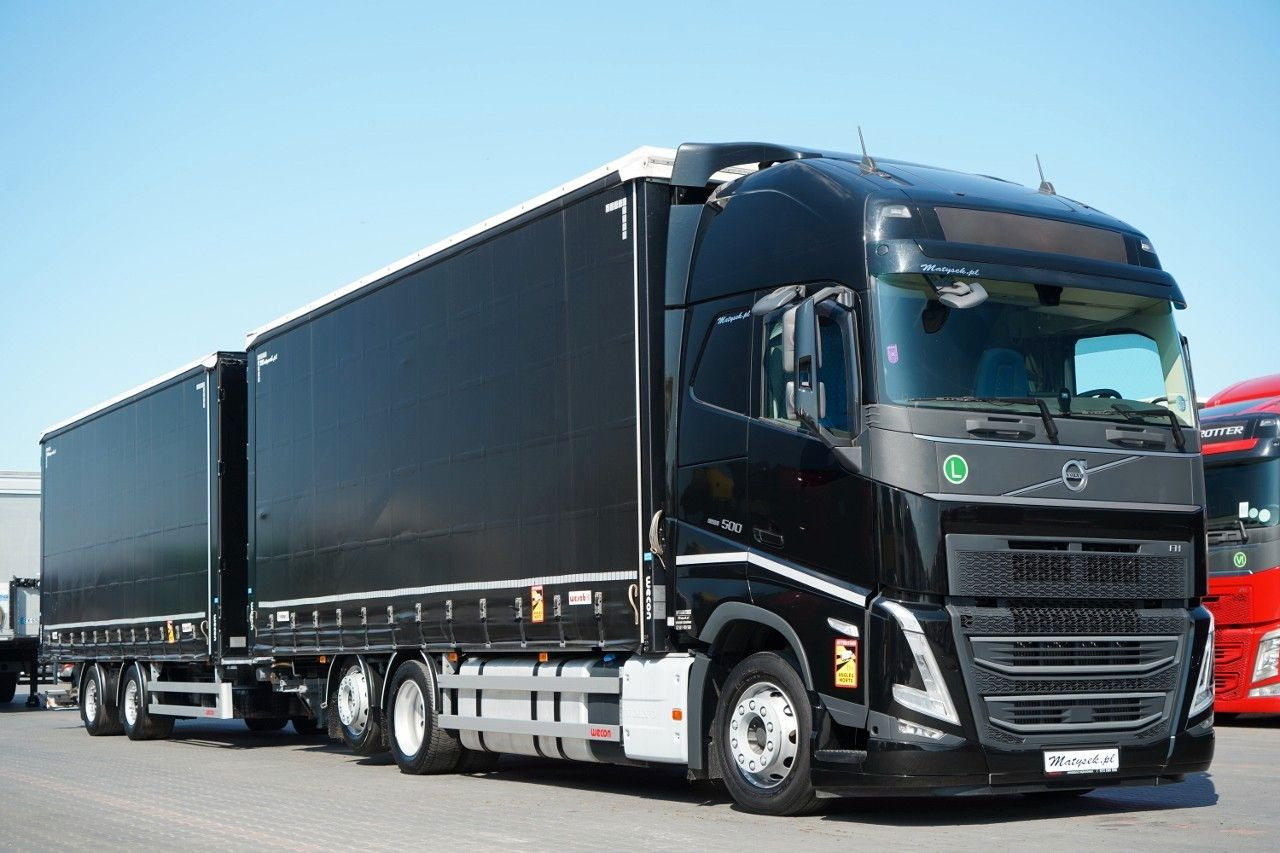 Volvo FH 500 / I-SAVE / XL / ZESTAW TANDEM PRZEJAZDOWY - Camion cu prelată: Foto 1 Volvo FH 500 / I-SAVE / XL / ZESTAW TANDEM PRZEJAZDOWY - Camion cu prelată: Foto 1