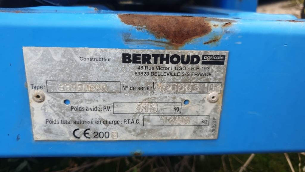 Berthoud Winair 1500 - Injector pentru injecție îngrășăminte: Foto 4 Berthoud Winair 1500 - Injector pentru injecție îngrășăminte: Foto 4