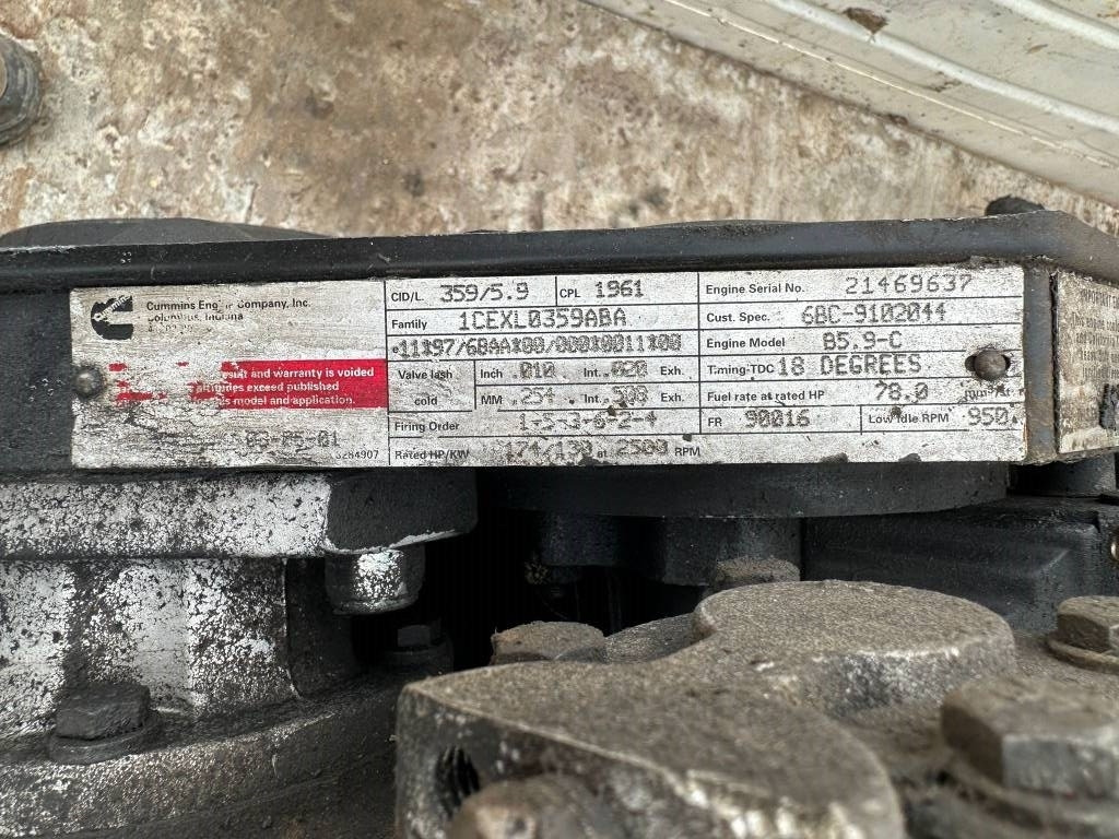 Cummins 359/5.9 - Motor pentru Utilaje constructii: Foto 2 Cummins 359/5.9 - Motor pentru Utilaje constructii: Foto 2