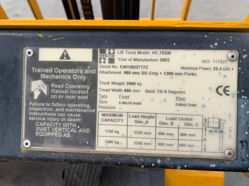 Hyster H 1.75 XM - Stivuitor GPL: Foto 3 Hyster H 1.75 XM - Stivuitor GPL: Foto 3