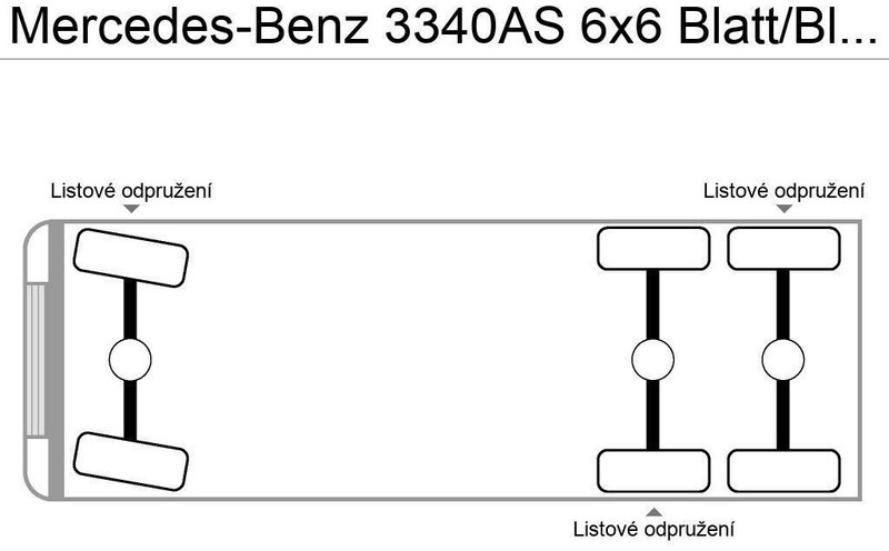 Mercedes-Benz 3340AS 6x6 Blatt/Blatt German Truck - Cap tractor: Foto 3 Mercedes-Benz 3340AS 6x6 Blatt/Blatt German Truck - Cap tractor: Foto 3