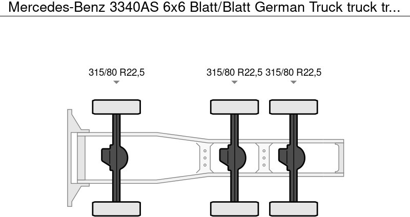 Mercedes-Benz 3340AS 6x6 Blatt/Blatt German Truck - Cap tractor: Foto 4 Mercedes-Benz 3340AS 6x6 Blatt/Blatt German Truck - Cap tractor: Foto 4