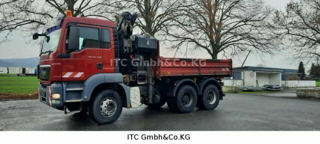 MAN 26.440TGS Kipper+Kran Meiller/Stahl - Camion basculantă, Camion cu macara: Foto 1 MAN 26.440TGS Kipper+Kran Meiller/Stahl - Camion basculantă, Camion cu macara: Foto 1