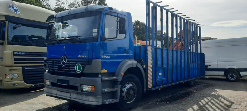 Mercedes-Benz 1828 Pritsche+Glastransport - Camion platformă, Camion cu macara: Foto 2 Mercedes-Benz 1828 Pritsche+Glastransport - Camion platformă, Camion cu macara: Foto 2