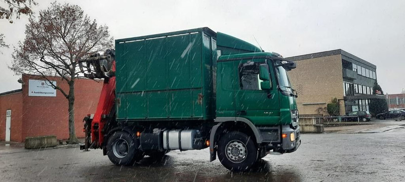 Mercedes-Benz 1841K 4x2 Actros Kipper mit Kran+Greifer - Camion basculantă, Camion cu macara: Foto 3 Mercedes-Benz 1841K 4x2 Actros Kipper mit Kran+Greifer - Camion basculantă, Camion cu macara: Foto 3