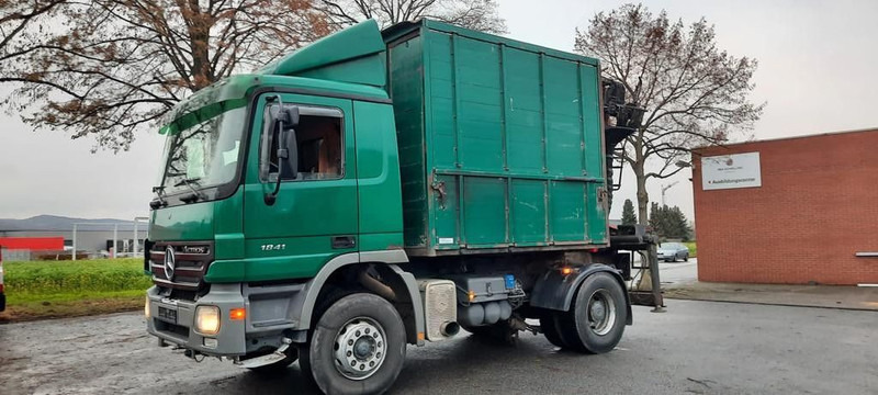 Mercedes-Benz 1841K 4x2 Actros Kipper mit Kran+Greifer - Camion basculantă, Camion cu macara: Foto 1 Mercedes-Benz 1841K 4x2 Actros Kipper mit Kran+Greifer - Camion basculantă, Camion cu macara: Foto 1