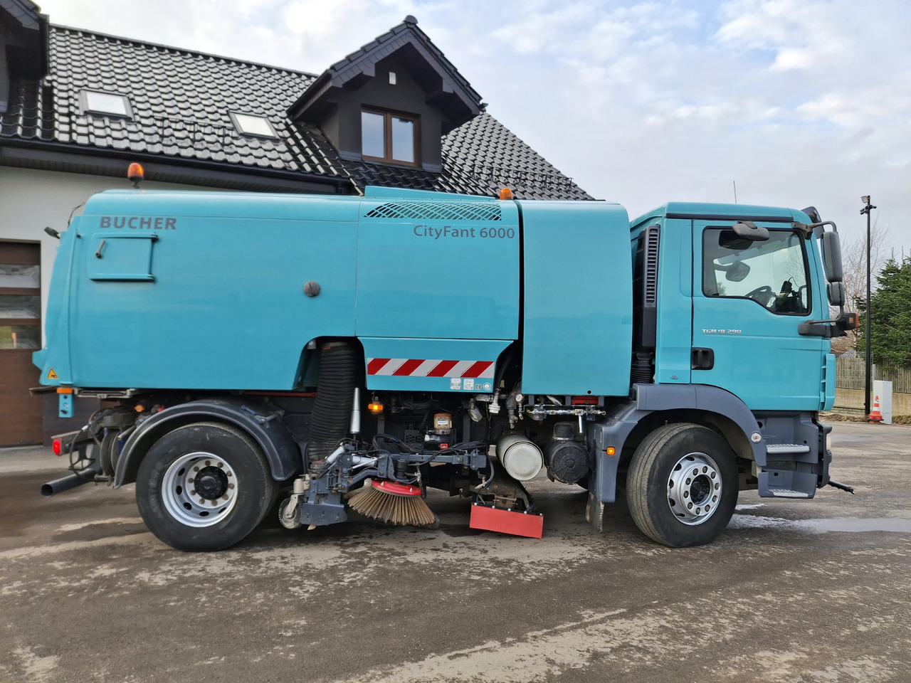 Măturătoare stradală MAN 18.290 Zamiatarka Kehrmaschine BUCHER PM10 L/R Karcher: Foto 14