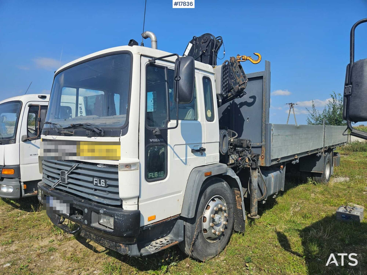 1997 Volvo FL 619 - Camion platformă, Camion cu macara: Foto 1 1997 Volvo FL 619 - Camion platformă, Camion cu macara: Foto 1