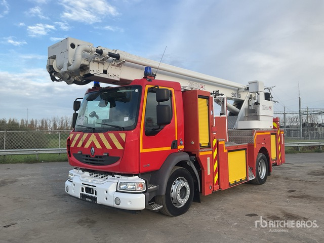 2009 Renault Midlum 280 4x2 C/W 2009 Gimaex 280 Boom Lift Fire Truck - Autospeciala de stins incendii: Foto 1 2009 Renault Midlum 280 4x2 C/W 2009 Gimaex 280 Boom Lift Fire Truck - Autospeciala de stins incendii: Foto 1