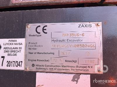 HITACHI ZX135US-6 - Excavator pe şenile: Foto 5 HITACHI ZX135US-6 - Excavator pe şenile: Foto 5