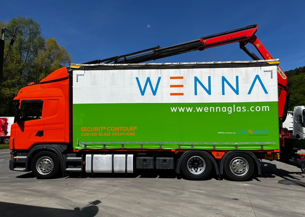 Scania G420 // Tandem // HDS Palfinger 18002 EH // Przyczepa // Oś skrętna podnoszona // Video !!! - Camion cu prelată, Camion electric: Foto 3 Scania G420 // Tandem // HDS Palfinger 18002 EH // Przyczepa // Oś skrętna podnoszona // Video !!! - Camion cu prelată, Camion electric: Foto 3