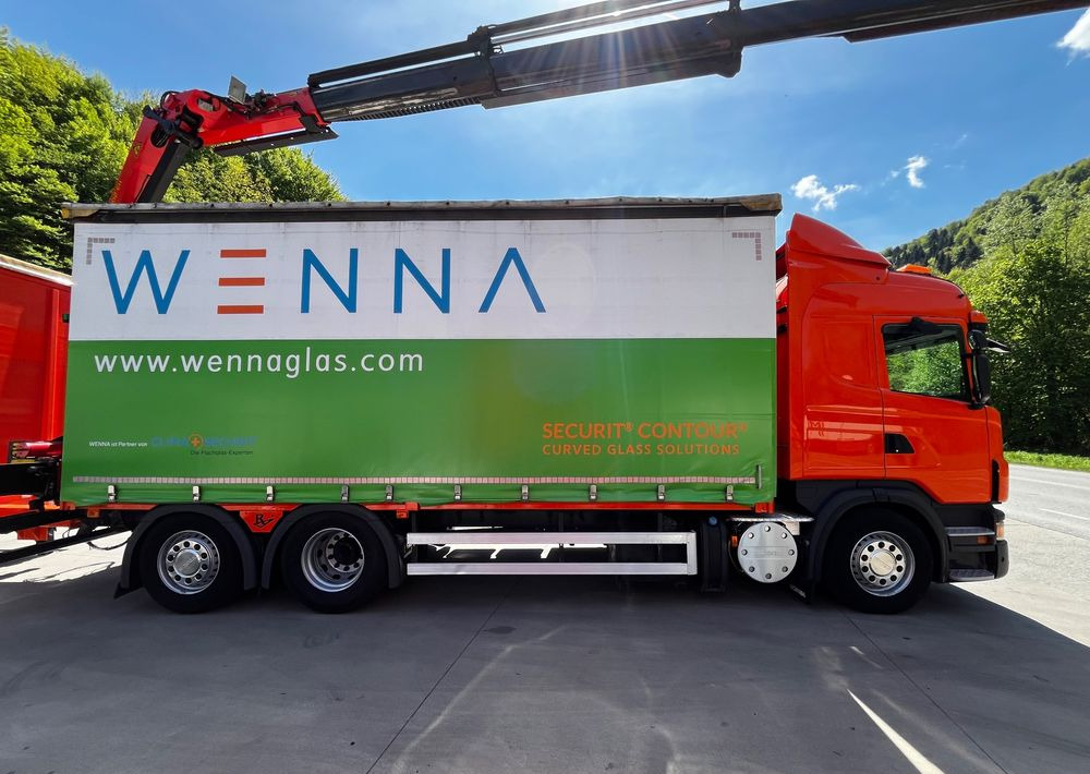 Scania G420 // Tandem // HDS Palfinger 18002 EH // Przyczepa // Oś skrętna podnoszona // Video !!! - Camion cu prelată, Camion electric: Foto 4 Scania G420 // Tandem // HDS Palfinger 18002 EH // Przyczepa // Oś skrętna podnoszona // Video !!! - Camion cu prelată, Camion electric: Foto 4