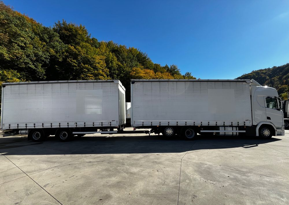 Scania R410 // 2018 // Retarder // Tandem 7.7+7.7 // Przyczepa Krone // Oś podnosozna // - Camion cu prelată: Foto 4 Scania R410 // 2018 // Retarder // Tandem 7.7+7.7 // Przyczepa Krone // Oś podnosozna // - Camion cu prelată: Foto 4