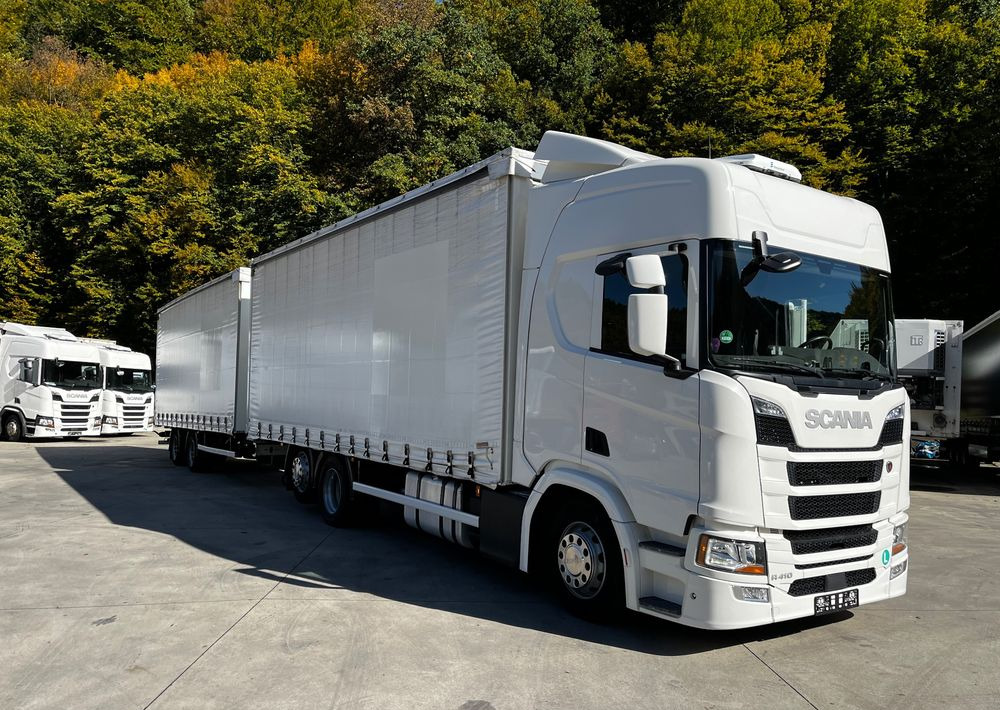 Scania R410 // 2018 // Retarder // Tandem 7.7+7.7 // Przyczepa Krone // Oś podnosozna // - Camion cu prelată: Foto 1 Scania R410 // 2018 // Retarder // Tandem 7.7+7.7 // Przyczepa Krone // Oś podnosozna // - Camion cu prelată: Foto 1