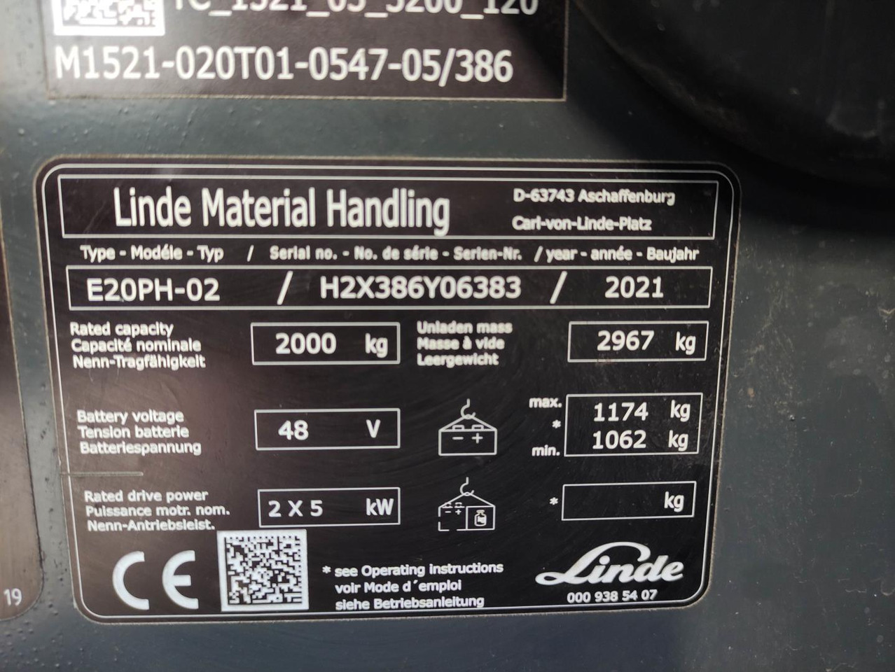 Electrostivuitor Linde E20PH-02-386-EVO: Foto 7